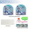Christmas Acrylic DIY 5D Diamond Art Painting Napkin Holder Set (Polar Bear)