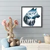 Wolf Landscape-Full Round Diamond Painting 