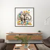 Elephant Flowers - Paint by Numbers Acrylic Painting 20*20CM(HOT)