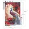 (US Local)Peacock-Full Round Diamond Painting