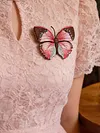 DIY Embroidery Sewing Craft Brooch Clothes Decoration Embroidery Butterfly Lapel Pin for Backpack Pants T-Shirt Jacket Bags Dress Jeans