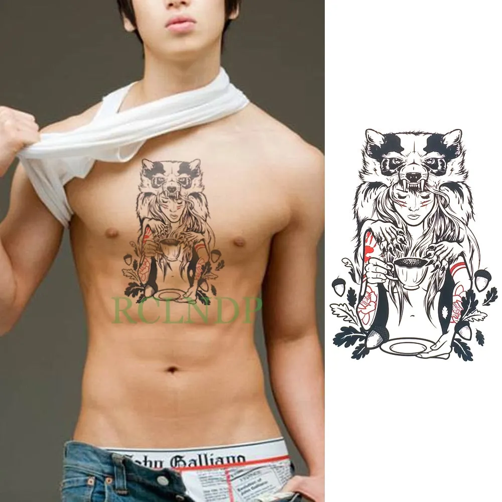 Waterproof Temporary Tattoo Sticker Eagle Wings Fake Tatto Flash Tatoo Back Leg Arm chest belly Large Size for Women girl Men