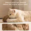 5pcs 8cm Faux Rabbit Fur Ball Faux Fur Cat Balls Toy for Pet Chasing Playing