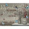 Flower Letter - Full Round Diamond Painting(40x50cm)