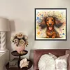 (US Local)Paint By Numbers Kit On Canvas DIY Oil Art Dachshund Picture Home Decor40x40cm