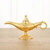  Classical Aladdin Magical Lamp, Retro Magical Wishing Ornament, Tabletop Decoration with Finely Polished Surfaces for Home, Party