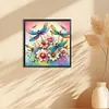 Diamond Painting-DIY Full Round Drill Flowers Dragonfly