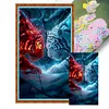 (US Local)Tiger-11CT Stamped Cross Stitch Kit(40x70cm)