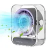 Desk Fan LED Display Portable Table Desktop Air Circulator Fan Quiet Small Fan