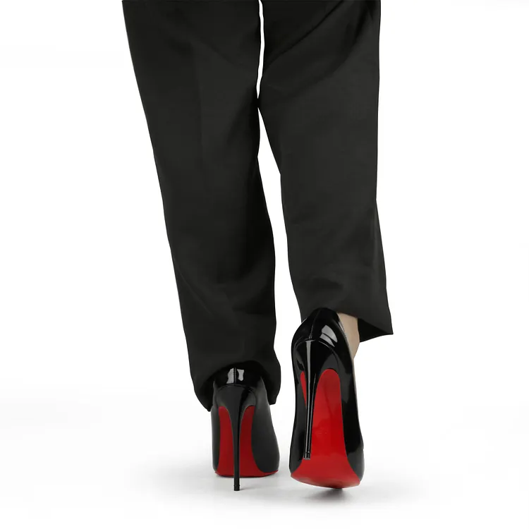 120mm Women's Wedding Party Heels Classic Color Red Bottom Patent Pumps