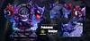 Big & 1/20 Scale World Zukan Throne Gengar Family - Pokemon Statue - sun Studio