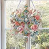 DIY Double Sided Special Shaped Gorgeous Cross Hanging Diamond Art Kits Decor
