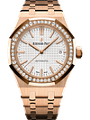 Rose Gold 904L Steel Silver White Dial - Watches - 37mm