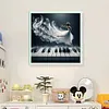 Piano Girl-11CT Stamped Cross Stitch 50*50cm/19.69*19.69in