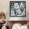 Winter Cats-Partial Special Shaped Diamond Painting 30*30CM