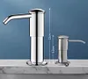 Upgraded heightened and enlarged kitchen sink soap dispenser and extension tube kit