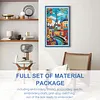 (US Local)Street View-11CT Stamped Cross Stitch Kit(40x70cm)