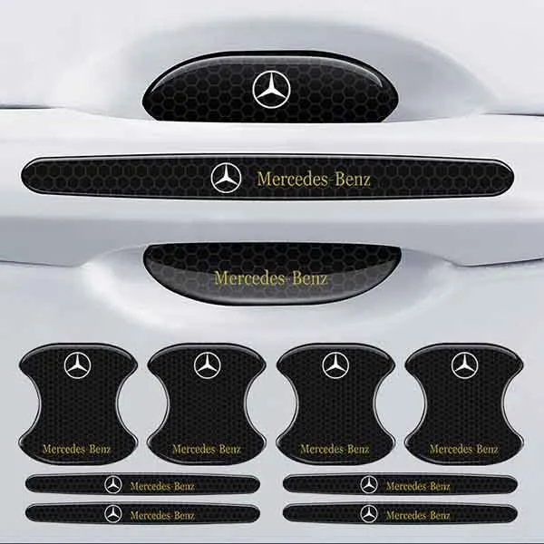 Carbon Fiber Car Door Handle Cup Cover (4PCS)