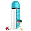 Creative two-in-one medicine box water cup seven-day pack outdoor portable water bottle with medicine box cup for one week