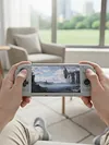 TPU Case Full Protection with Stand Base Gaming Console Protective Cover Skin Heat Dissipation Vents Shockproof Protective for Odin3 Accessories