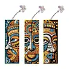 DIY 3Pcs Flowers-Diamond Painting Bookmark