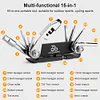 15 In 1 Bicycle Multi Tool Rust Proof Bicycle Combination Repair Maintenance Kit