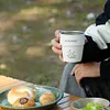 Double Wall Insulated Coffee Cup with Straw 304 Stainless Steel Beer Mug (White)