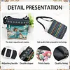 Diamond Painting Beach Lady Crossbody Bag Ethnic Style Handbag with Adjustable Strap
