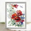 Daisy And Poppy- 14CT Stamped Cross Stitch 35*47cm/13.78*18.5in