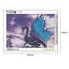 Diamond Painting-5D Full Round Drill Purple Dragon