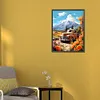 Diamond Painting-DIY Full Round Drill Mountain Car