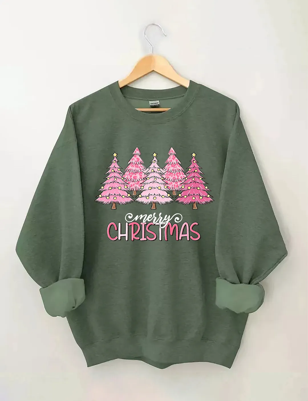 Pink Tree Christmas Sweatshirt