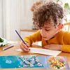 (US Local)12pcs DIY Greeting Card Special shaped Diamond Painting Flower Bird Postcards Kit