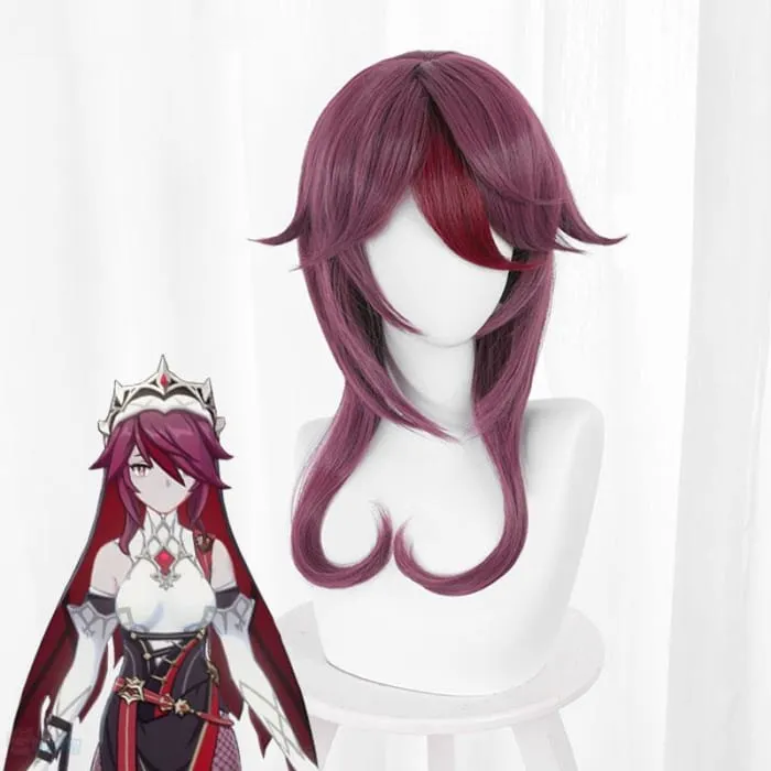 Genshin Toys Rosaria Purple Cosplay Wig 