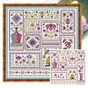 (Counted/Stamped) Bees In The Garden-14CT Cross Stitch 33*33cm/12.99*12.99in
