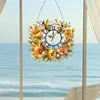 DIY Flowers Bees 5D Hanging Clock Art Craft for Living Room Decoration