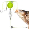 4Pcs 4 Hook Group Feeder Sinker Float Anti Winding Adjustable for Fishing Lovers