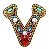 26 Letters 1pc Diamond Painting DIY Keychain Women Girl Bag Keyring Pendant Gift