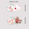 6pcs/set  DIY Special Shape Diamond Painting Greeting Card Kit (Heart Rose)
