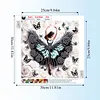 Black Butterfly Girl-Partial Special Shaped Diamond painting 30*30CM