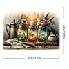 (US Local)Paint By Numbers Kit On Canvas DIY Oil Art Flower Picture Home Wall Decor50x40cm