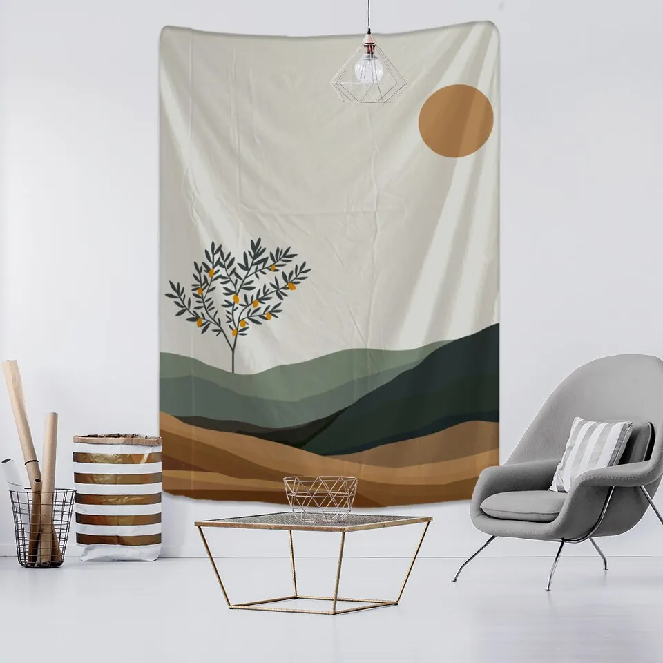 INS Surfing Girl Wall Tapestry Personality Lady Fabric Hanging Cloth for Home Decoration Living Room Curtain Bohemian Tapestry