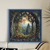 Forest Window-11CT Stamped Cross Stitch 50*50cm/19.69*19.69in