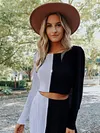 Casual Simple Long Sleeves+Wide Leg Suits