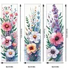 3Pcs Special Shape Flowers Diamond Painting Bookmark Making Kit for Book Lovers