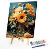 (Multi-Syle)Flower-Paint by Numbers Acrylic Painting(Multi-Size)