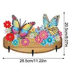 DIY Flower Butterfly Diamond Art Craft Wall Hooks A Row of 3 Hooks Kit