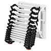 [US Local Warehouse] 12 Steps Pull Down Attic Ladder 11.2ft Up to 600lbs Retractable Scissor Ladder with Anti-Slip Steps Attic Loft Stairs for Home Indoor Outdoor