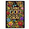 God Letters 5D DIY Diamond Art Painting Notebook Kit 50 Pages A5 Rhinestone Art Painting Notebook Kit for Adults Beginners Holiday Birthday Gift