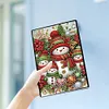 (US Local)50-Page A5 Snowman Diamond Painting Notebook for Adult Holiday Birthday Gift